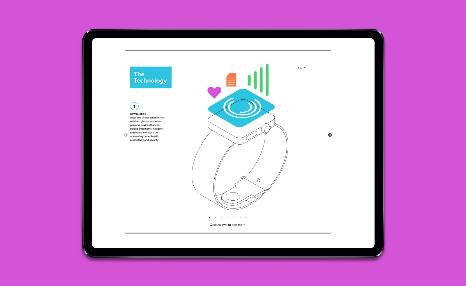 Cisco Future Office illustration on ipad for Wired