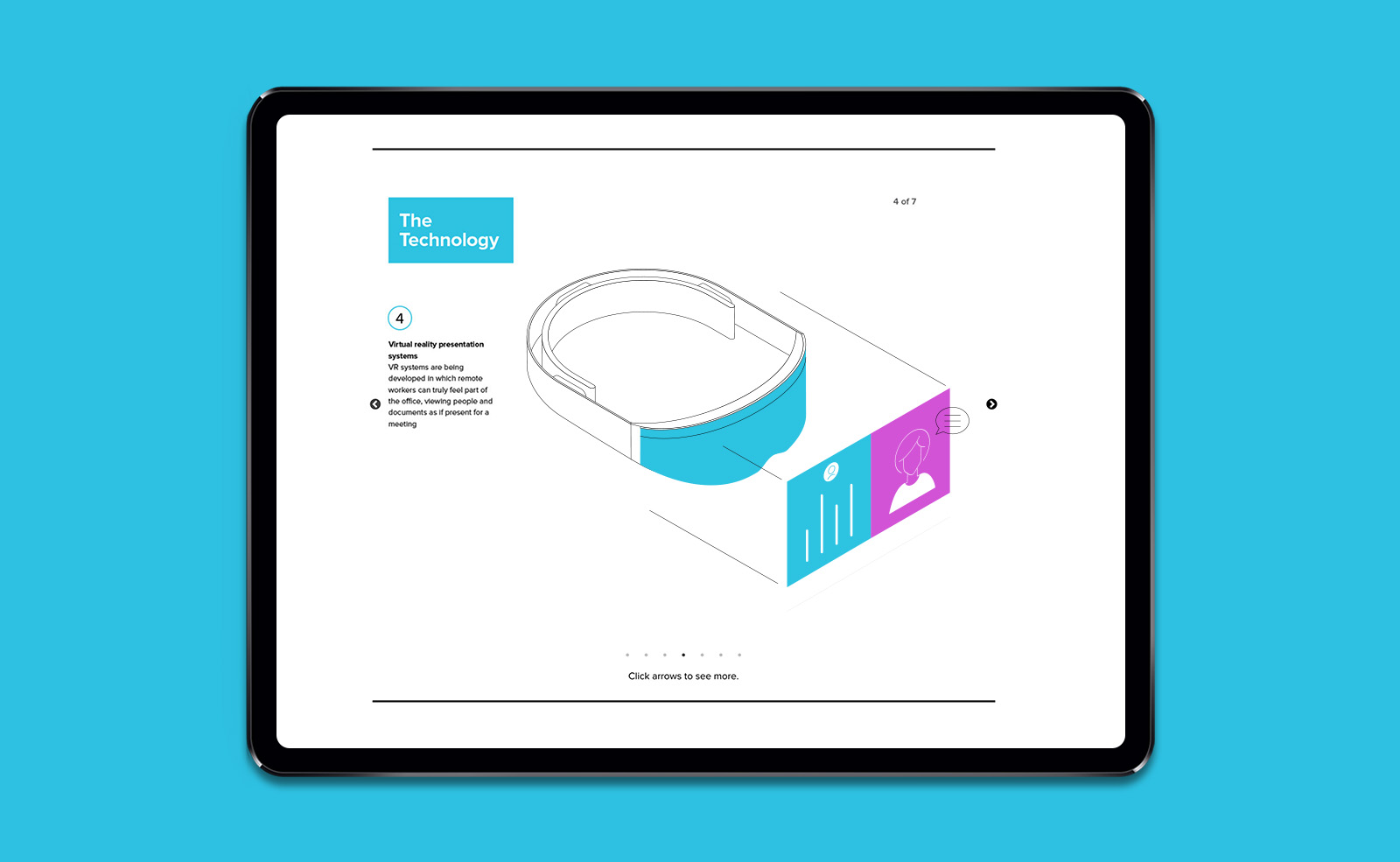 Cisco Future Office illustration on ipad for Wired detail
